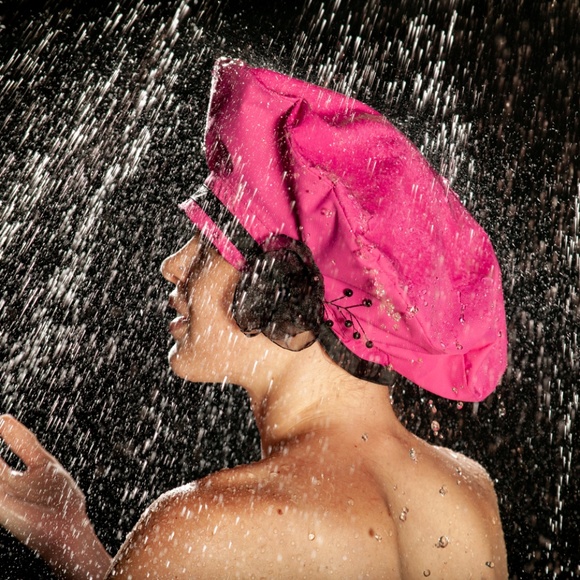 {Shower Cap/Hat} - Think Pink! - Picture 1 of 8